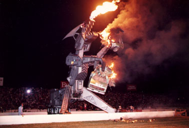 Image, Robo tearing & burning car